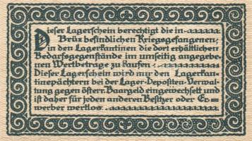 Ausztria/Brüx hadifogolytábor DN 50h, 1K, 2K, 5K, 10K szükségbankjegyek, ritka magyar nyelvű propaga...