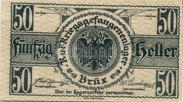 Ausztria/Brüx hadifogolytábor DN 50h, 1K, 2K, 5K, 10K szükségbankjegyek, ritka magyar nyelvű propaga...