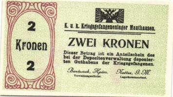 Ausztria/Mauthausen hadifogolytábor 1914-15 1h, 2h, 10h, 20h, 1K, 1,6K, 2K, 5K, 10K, 20K szükségbank...