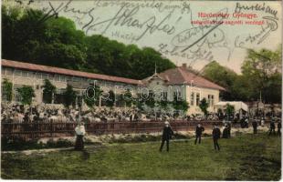 1909 Budapest II. Márth Mihály Hűvösvölgy Gyöngye székesfővárosi nagyréti vendéglő kerthelyisége (EB)