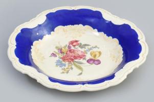 Waldershof Bavaria porcelán kínáló tál. Matricás, jelzett, mázhibával. 33 cm