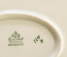 Rosenthal porcelán kínáló tál. Matricás, jelzett, kis kopással 38x26 cm
