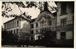 1942 Szilágysomlyó, Simleu Silvaniei; M. kir. állami főgimnázium / school