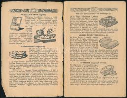 cca 1920-1940 Váncza Kincses receptkönyv, 100 képpel, Bp., Tolnai-ny., 18 sztl. lev. Tűzött papírköt...