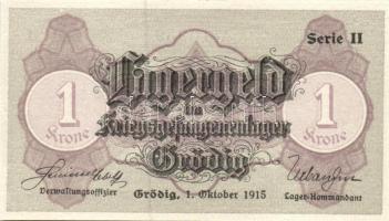 Ausztria/Grödig (Salzburg) hadifogolytábor DN 10h, 20h, 50h, 1K, 2K szükségbankjegyek, ritka magyar ...