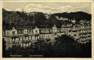 1932 Mariánské Lázne, Marienbad; Hauptstrasse / main street (EK)