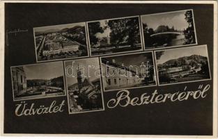 1943 Beszterce, Bistritz, Bistrita; mozaiklap / multi-view postcard