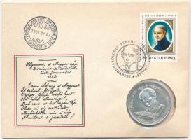 Magyarország 1990. 500Ft Ag "Kölcsey Ferenc" érmés borítékban, első napi bélyegzéssel T:BU Adamo EM116