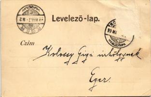 1899 (Vorläufer) Kolozsvár, Cluj; Paloták a vashíd mellett, gyógyszertár, Phönix biztosító. Gibbon A...