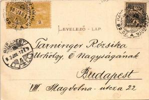 1903 Galagonyás, Glogon, Glogonj; templom, üzlet. Heimann János kiadása / church, shop. Art Nouveau,...