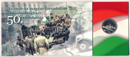 2006. 50Ft Cu-Ni "1956-os forradalom" első napi veret + 500Ft "1956-os forradalom", "EB 0011031" közös díszcsomagolásban T:UNC,UNC