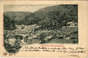 1902 Iglórosztoka, Rosztoka, Ráztoky (Szepespatak, Hnilcík); bánya. Matz Gusztáv kiadása / mine