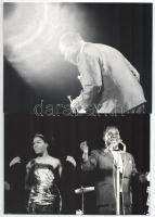 Csák Miklós (1933-2013): Louis Armstrong fotók, 3 db, jelzés nélkül, 23,5×17 cm