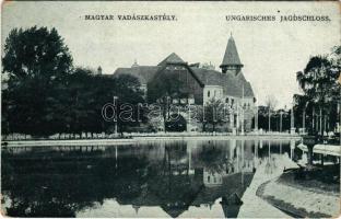 1910 Wien, Erste Internationale Jagdausstellung. Ungarisches Jagdschloss / Magyar Vadászkastély a bécsi Első Nemzetközi Vadászati Kiállításon / The First International Hunting Exposition in Vienna, Hungarian hunting lodge, castle (EB)