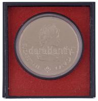 Kanada 1973. 10D Ag "Montreali Olimpia - Montreal látképe" műanyag dísztokban, tanúsítvánnyal T:BU a tok ragasztója helyenként elengedett Canada 1973. 10 Dollars Ag "Montreal Olympic Games - Montreal Skyline" in original plastic case with certificate C:BU the glue of the case has loosened in some places Krause KM#87