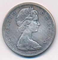 Kanada 1967. 1D Ag "Kanada megalakulásának 100. évfordulója / II. Erzsébet" T:X,VF patina, karc Canada 1967. 1 Dollar Ag "100th Anniversary of Canada / Elizabeth II" C:XF,VF patina, scratch Krause KM#70
