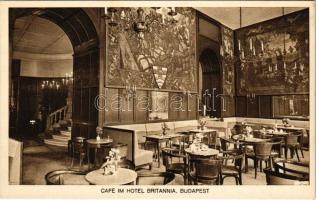 Budapest VI. Hotel Britannia és Szondy söröző, kávéház, belső. Teréz körút 39.