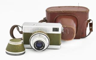 Werra fényképezőgép Carl Zeiss Jena Tessar 2,8/50 objektívvel, tokban