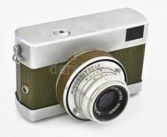 Werra fényképezőgép Carl Zeiss Jena Tessar 2,8/50 objektívvel, tokban