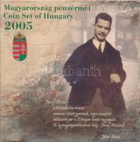 2005. 1Ft-100Ft (7xklf) forgalmi sor szettben + 2005. 10Ft "József Attila" T:PP patina, külső tokon kisebb sérülések Adamo FO39.1