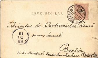 1898 (Vorläufer) Dr. Szabó Imre. Irodalmi levelezőlapok (szakadás / tear)