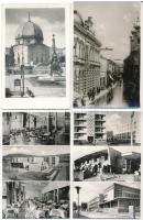 Pécs - 8 db MODERN város képeslap: Kossuth Lajos utca, Belvárosi templom, Széchenyi tér, Zsolnay kút...