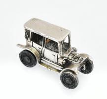 Mini ezüst (Ag) autmobil figura. Jelzett, mozgatható 17 g, 35 mm