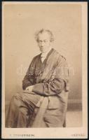 cca 1860 William Jacobson (1803-1884) professzor az Oxfordon és Chester püspöke, keményhátú fotó, 10,5×6,5 cm