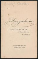 cca 1860 William Jacobson (1803-1884) professzor az Oxfordon és Chester püspöke, keményhátú fotó, 10...