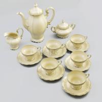 Rosenthal Pompadour porcelán teás készlet. Hat személyes komplett, hibátlan