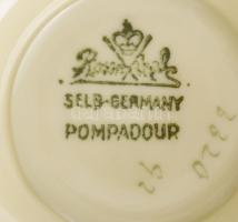 Rosenthal Pompadour porcelán teás készlet. Hat személyes komplett, hibátlan