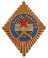 ~1970. "Kiváló Rendőr" aranyozott, műgyantás fém jelvény (40x32mm) T:XF a hátoldaláról let...