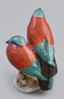 Herendi paradicsommadarak. Kézzel festett, jelzett,hibátlan 12 cm