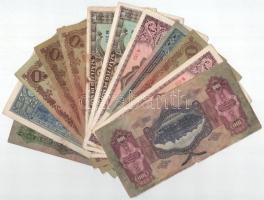 12db-os vegyes Pengő bankjegytétel T:F,VG