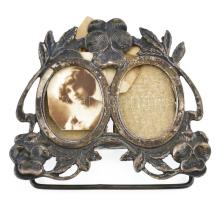 Ezüst (Ag) fénykép tartó. Jelzett, 6x5 cm