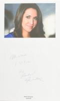 Külföldi színésznők aláírásai, 66 db, albumba rendezve (Francesca Eastwood, Nina Sosanya, Aisling Fr...