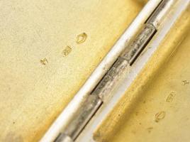 Ezüst (Ag) cigaretta tárca 54 g 8x5 cm