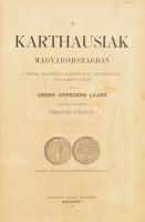 Dedek Crescens Lajos: A karthausiak Magyarországban. Fraknói Vilmos előszavával. Bp., 1889., Szerzői,(Szent István-ny.), III+254+4 p. Telegdy László, és Nagy Lázár rajzaival. Szövegközti illusztrációkkal. Félvászon-kötés, sérült gerinccel, kopott borítóval, előzéklap és szennylap hiányzik.