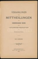 Verhandlungen und Mittheilungen des Siebenbürgischen Vereins für Naturwissenschaft zu Hermannstadt. ...