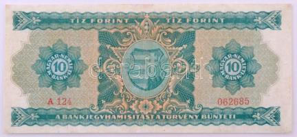 1946. 10Ft "A 124 062685" T:F restaurált 
Hungary 1946. 10 Forint "A 124 062685&quot...