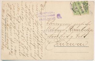 Vrginmost, Gvozd; general view, railway station, vagons. Jos. Drotleft (EK)