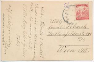 1918 Goszpics, Gospic; street view, church