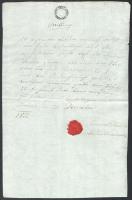 1802! 3Kr szignettás okmány szép, 1803-as 3kr vízjeles papíron. Nagyon korai, R! / Early 1802 3kr signetta