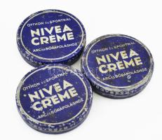 3db Nivea Creme,Beiersdorf Vegyészeti Gyár R.T., részleges tartalommal