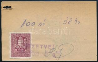 cca 1930 Szent István cikóriakávé /"Karamellás kávé" számolócédula - hátoldalán ceruzás fe...