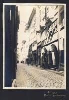 1931 Bolzano / Bozen 2 db városképes fotó kartonpapíron / South-Tirol 2 town-view photos 14x17cm