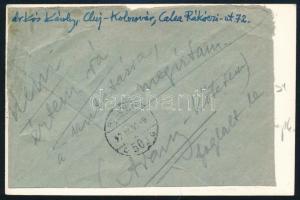 id. Kós Károly temetése, hátoldalán feliratozott fotó, Szabó Tamás (Kolozsvár) felvétele, a hátoldal...