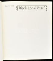 Genthon István: Rippl-Rónai József. A képeket vál.: Szabadi Judit. Bp., 1977, Corvina. Gazdag képanyaggal illusztrált. Kiadói aranyozott egészvászon-kötésben, borító hátoldala kissé foltos.