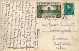 1935 Vásárosnamény, vasútállomás. Klein Lajos kiadása + "BUDAPESTE SERGISI 1936" török nye...