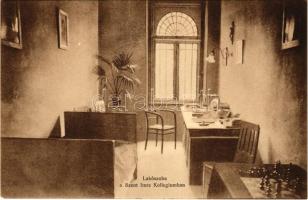 Budapest XI. Szent Imre Kollégium, lakószoba belső. Fehérvári út 17. (ma Bartók Béla út)